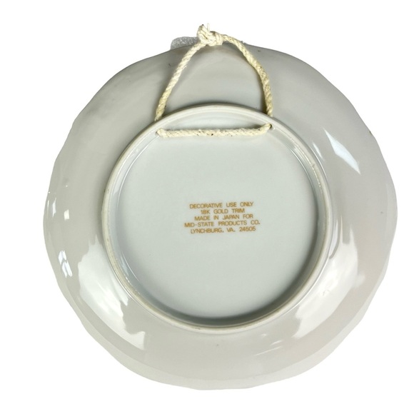 Vintage House Blessing Wall Decor Plate with 18K Gold Trim - Picture 3 of 5